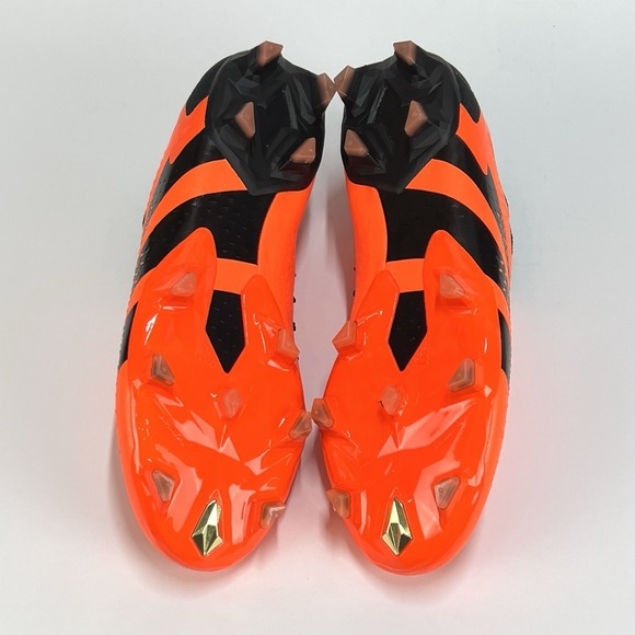 Adidas Predator Accuracy+ FG Orange Black Soccer Cleats New GW4560 Mens Sz 8.5
